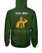 Load image into Gallery viewer, Son Gift For Navy Mom Behind Every Strong Soldier Hoodie