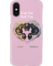 Load image into Gallery viewer, Horses From Our First Kiss Custom Name Gift For Girlfriend Phone case