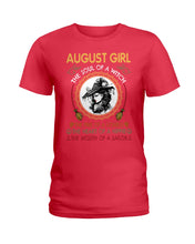 Load image into Gallery viewer, Birthday Gift For August Girl The Soul Of A Witch Ladies Tee