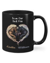 Load image into Gallery viewer, Horses From Our First Kiss Custom Name Gift For Girlfriend Mug