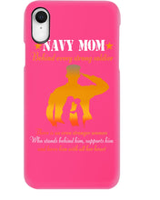Load image into Gallery viewer, Son Gift For Navy Mom Behind Every Strong Soldier Phone case