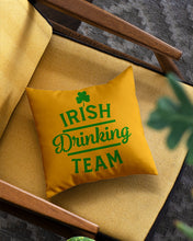 Load image into Gallery viewer, Irsih Drinking Team Green Shamrock St Patrick's Day Pillow Cover