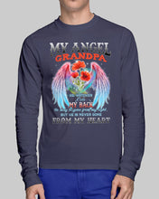 Load image into Gallery viewer, My Angel Grandpa Who Watched Over My Back Unisex Long Sleeve