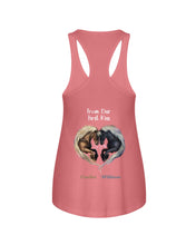 Load image into Gallery viewer, Horses From Our First Kiss Custom Name Gift For Girlfriend Ladies Flowy Tank