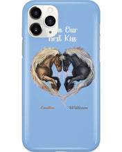 Load image into Gallery viewer, Horses From Our First Kiss Custom Name Gift For Girlfriend Phone case