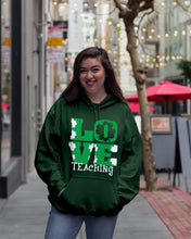 Load image into Gallery viewer, Teaching Love Clover St Patrick's Day Gift Hoodie