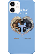 Load image into Gallery viewer, Horses From Our First Kiss Custom Name Gift For Girlfriend Phone case