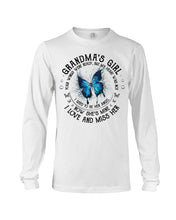 Load image into Gallery viewer, Blue Butterfly Gift For Angel Grandma Your Wings Were Ready Unisex Long Sleeve