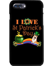 Load image into Gallery viewer, Corgi Sitting On Rainbow I Love St Patrick's Day Gift For Dog Lovers Phone case