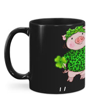 Load image into Gallery viewer, Pig Wear Plaid Shirt And Top Hat St Patrick's Day Gift Mug