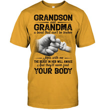 Load image into Gallery viewer, Can't Be Broken Grandma And Grandson Guys Tee