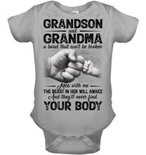 Load image into Gallery viewer, Can't Be Broken Grandma And Grandson Baby Onesie