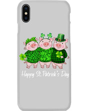 Load image into Gallery viewer, Pig Wear Plaid Shirt And Top Hat St Patrick's Day Gift Phone case