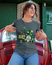 Load image into Gallery viewer, Leprechaun Gnome One Lucky Lala Clover St Patrick's Day Gift Ladies Tee