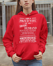 Load image into Gallery viewer, I Am A Proud Wife Of An Irish Husband Gift For Family Hoodie
