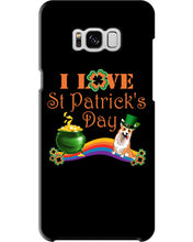 Load image into Gallery viewer, Corgi Sitting On Rainbow I Love St Patrick's Day Gift For Dog Lovers Phone case