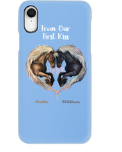 Load image into Gallery viewer, Horses From Our First Kiss Custom Name Gift For Girlfriend Phone case