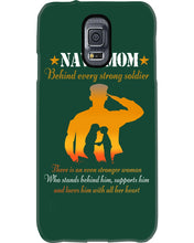 Load image into Gallery viewer, Son Gift For Navy Mom Behind Every Strong Soldier Phone case