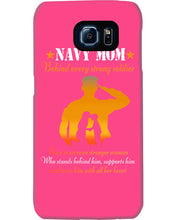 Load image into Gallery viewer, Son Gift For Navy Mom Behind Every Strong Soldier Phone case