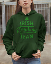 Load image into Gallery viewer, Irsih Drinking Team Green Shamrock St Patrick's Day Hoodie
