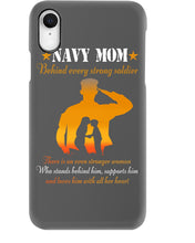 Load image into Gallery viewer, Son Gift For Navy Mom Behind Every Strong Soldier Phone case