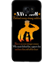 Load image into Gallery viewer, Son Gift For Navy Mom Behind Every Strong Soldier Phone case