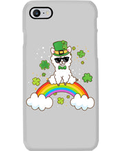 Load image into Gallery viewer, Llama Sitting On Rainbow Clovers St Patrick's Day Gift Phone case