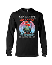 Load image into Gallery viewer, My Angel Grandpa Who Watched Over My Back Unisex Long Sleeve