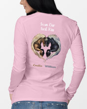 Load image into Gallery viewer, Horses From Our First Kiss Custom Name Gift For Girlfriend Unisex Long Sleeve