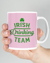 Load image into Gallery viewer, Irsih Drinking Team Green Shamrock St Patrick's Day Mug