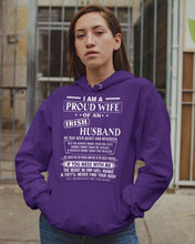 Load image into Gallery viewer, I Am A Proud Wife Of An Irish Husband Gift For Family Hoodie