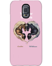 Load image into Gallery viewer, Horses From Our First Kiss Custom Name Gift For Girlfriend Phone case