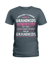 Load image into Gallery viewer, I Could Change The World For My Grandkids Ladies Tee