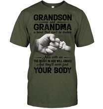 Load image into Gallery viewer, Can't Be Broken Grandma And Grandson Guys Tee
