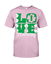 Load image into Gallery viewer, Teaching Love Clover St Patrick's Day Gift Guys Tee