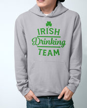 Load image into Gallery viewer, Irsih Drinking Team Green Shamrock St Patrick's Day Hoodie
