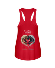 Load image into Gallery viewer, Horses From Our First Kiss Custom Name Gift For Girlfriend Ladies Flowy Tank