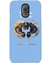 Load image into Gallery viewer, Horses From Our First Kiss Custom Name Gift For Girlfriend Phone case