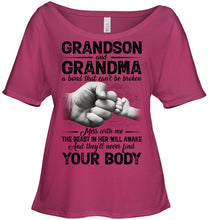 Load image into Gallery viewer, Can't Be Broken Grandma And Grandson Ladies Tee