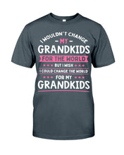 Load image into Gallery viewer, I Could Change The World For My Grandkids Guys Tee