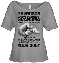 Load image into Gallery viewer, Can't Be Broken Grandma And Grandson Ladies Tee