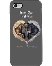 Load image into Gallery viewer, Horses From Our First Kiss Custom Name Gift For Girlfriend Phone case