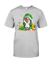 Load image into Gallery viewer, Gnome Pot Of Gold Shamrock St. Patrick's Day Printed Mug Guys Tee