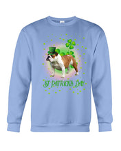 Load image into Gallery viewer, Bulldog Leprechaun Clover St Patrick's Day Gift For Dog Lovers Sweatshirt