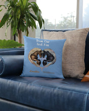 Load image into Gallery viewer, Horses From Our First Kiss Custom Name Gift For Girlfriend Pillow Cover