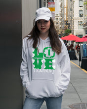 Load image into Gallery viewer, Teaching Love Clover St Patrick's Day Gift Hoodie