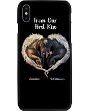 Load image into Gallery viewer, Horses From Our First Kiss Custom Name Gift For Girlfriend Phone case