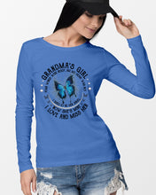 Load image into Gallery viewer, Blue Butterfly Gift For Angel Grandma Your Wings Were Ready Unisex Long Sleeve