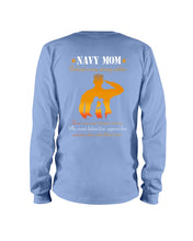 Load image into Gallery viewer, Son Gift For Navy Mom Behind Every Strong Soldier Unisex Long Sleeve