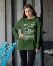 Load image into Gallery viewer, I Am A Proud Wife Of An Irish Husband Gift For Family Unisex Long Sleeve